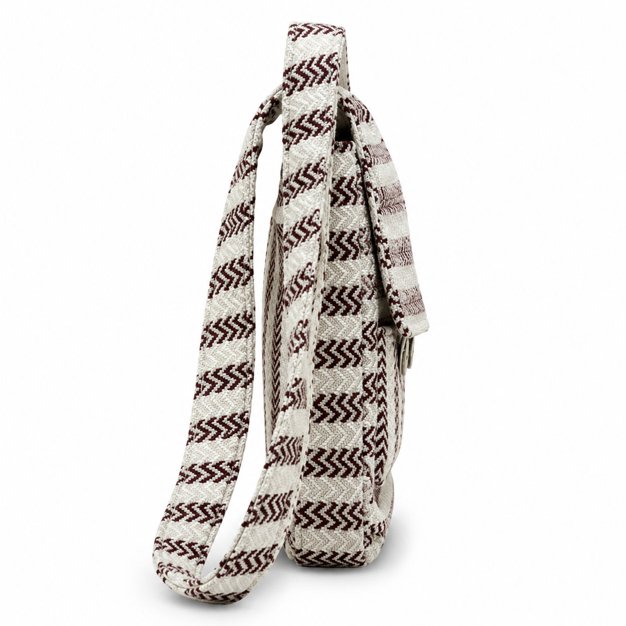 Purple Twisted Hemp Shoulder Bag